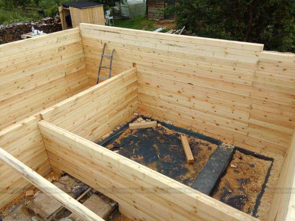Строительство бани из бревна – пошаговое руководство