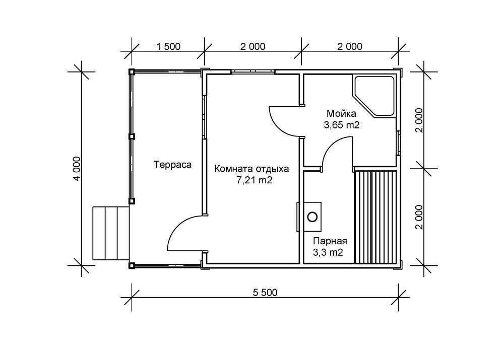 Баня 3 на 6 планировка внутри фото – оформление конструкции размером 3х6 внутри, план постройки в два этажа метражом 6х3, мойка и парилка отдельно