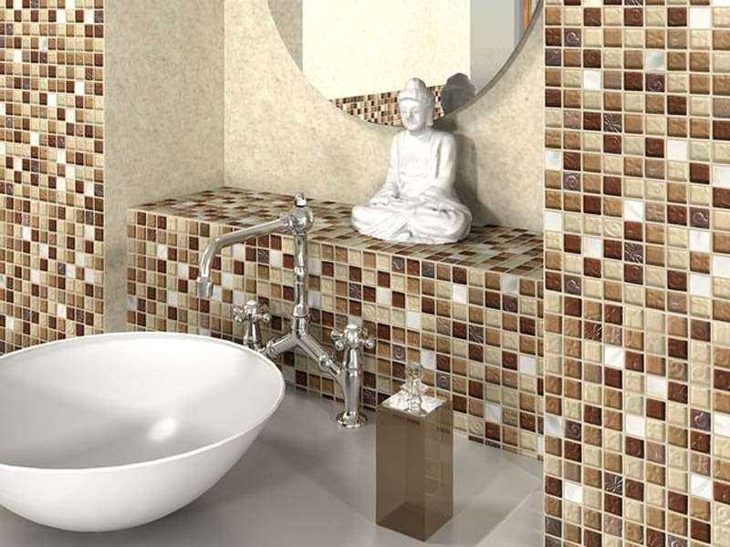 Плитка мозаика в ванной комнате: дизайн, фото, особенности укладки
