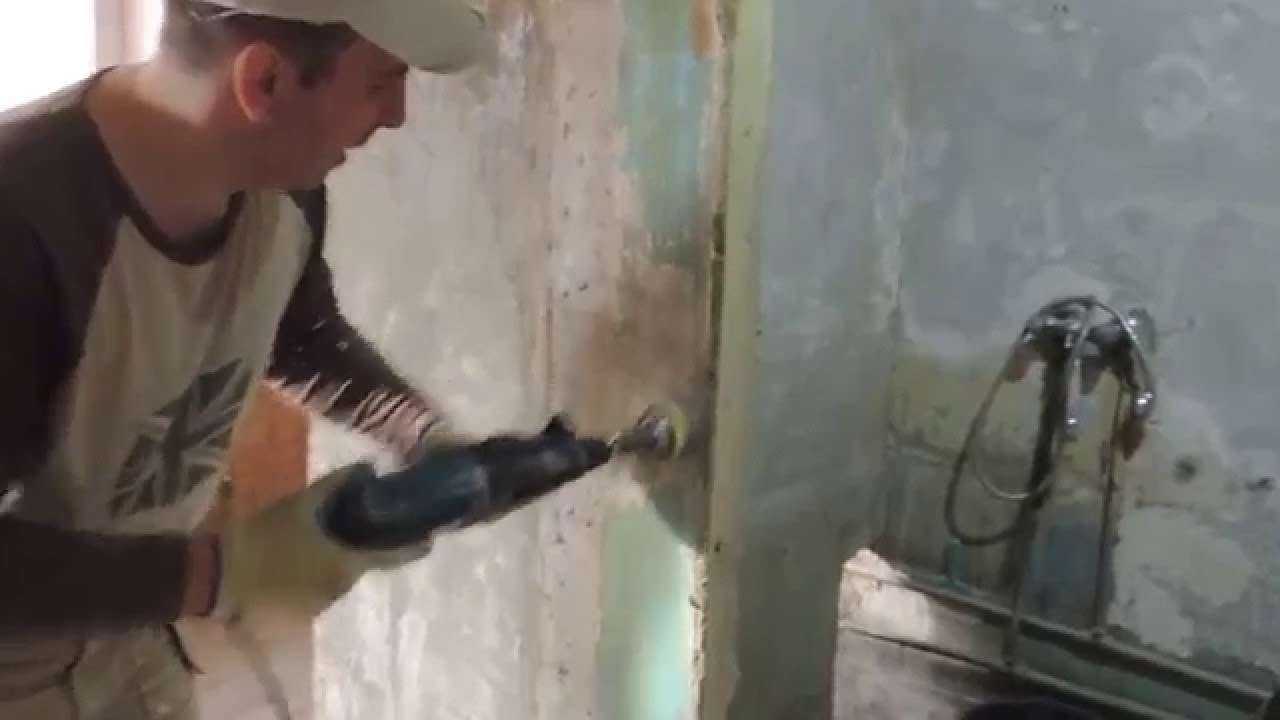 Как снять с краску с бетонной стены: как быстро удалить старую масляную краску с бетона механическим или химическим методом, что для этого нужно