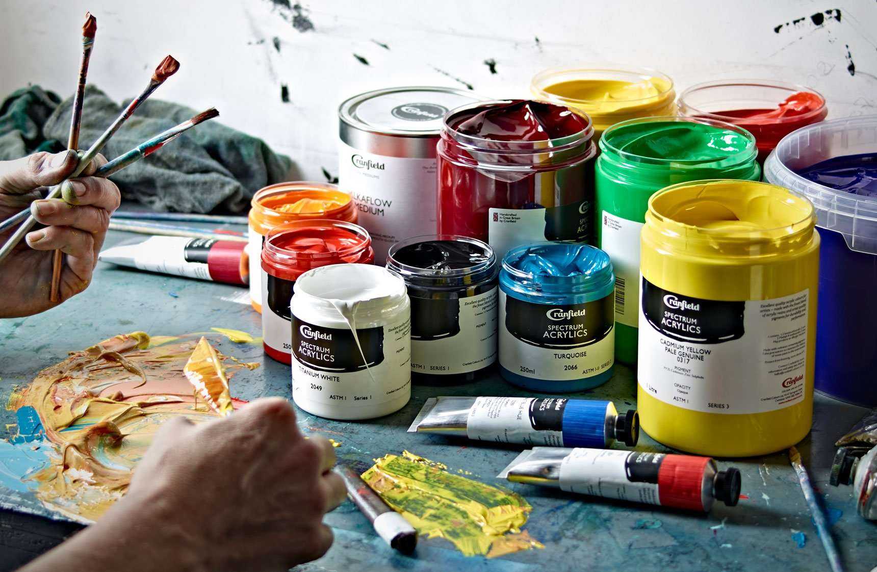 Какие бывают краски для рисования