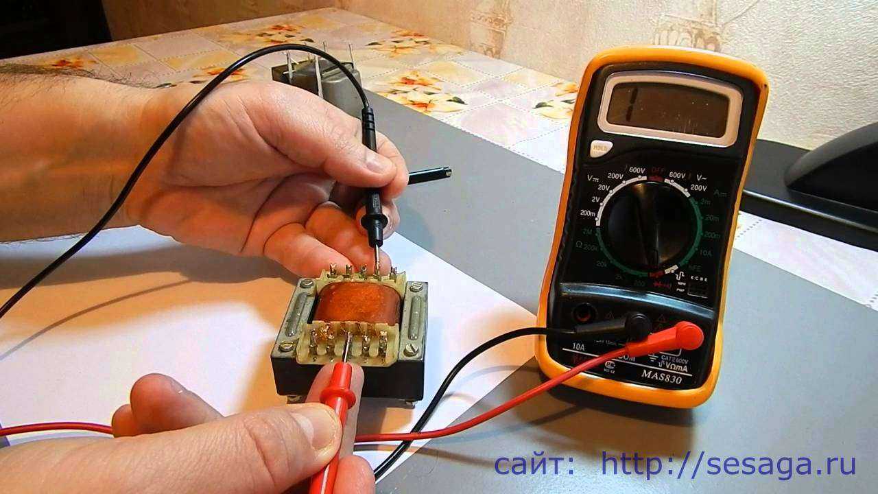 Проверка высоковольтного трансформатора микроволновки мультиметром и другими приборами