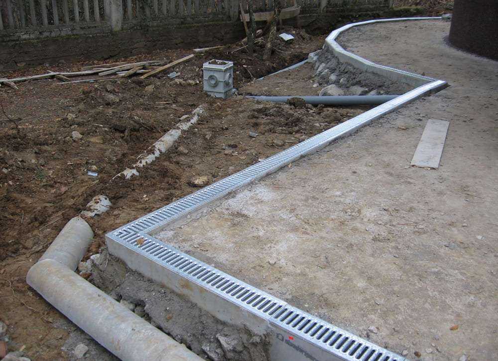 Водосток для тротуарной плитки:необходимость водостока,технические требования,виды, особенности монтажа