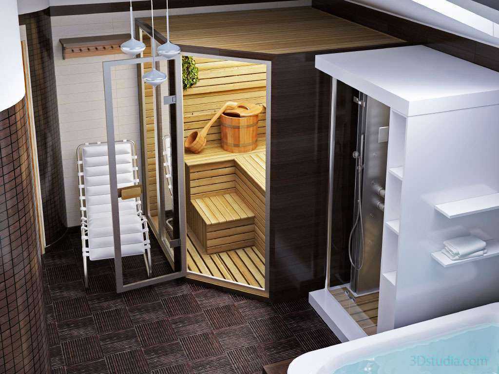 Душевая кабина с сауной для квартиры: с инфракрасной парной для ванной комнаты, с баней