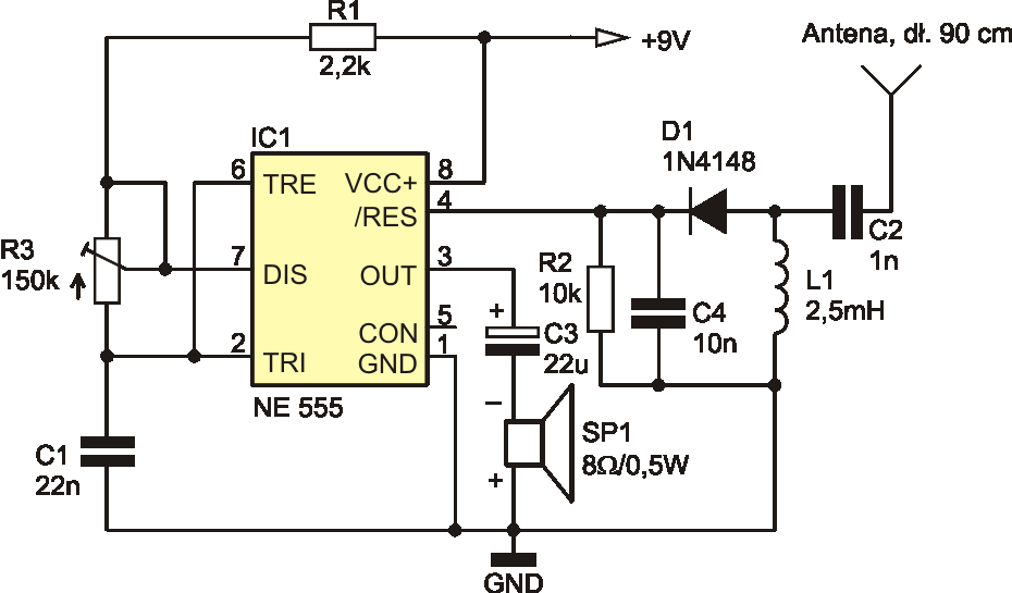 Таймер 555: схемы (микросхемы) на ne555, интегральный таймер