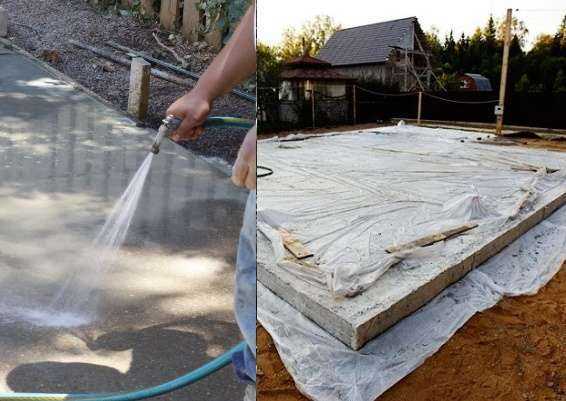 Уход за бетоном после заливки: как обеспечить основанию прочность