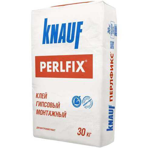 Гипсовый монтажный клей «perlfix» от компании knauf