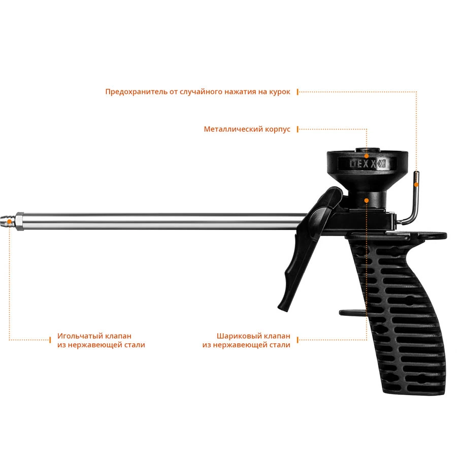 Как устроен и как разобрать пистолет для монтажной пены с фото