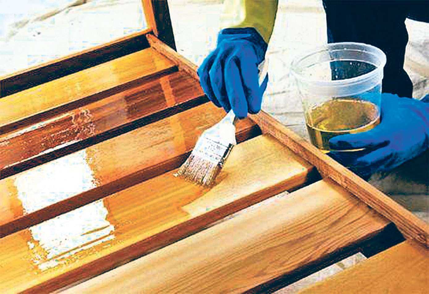 Слой лака на столе защищает поверхность, предотвращает разрушение древесины Рассмотрим основные виды лаков для дерева и технику нанесения