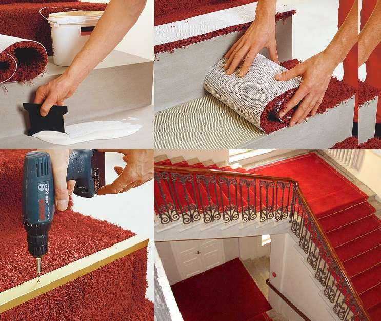 Накладки на ступени лестницы из ковролина: виды и критерии выбора