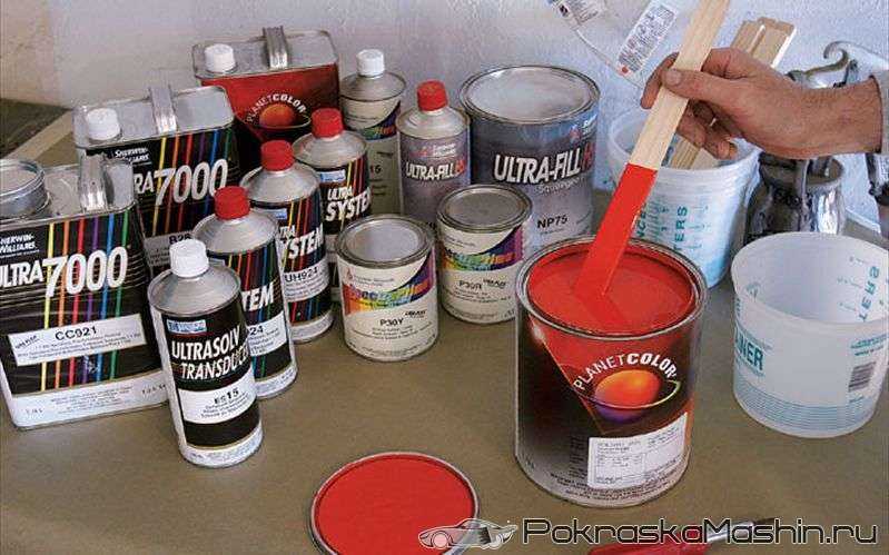 Как развести акриловую краску для покраски авто