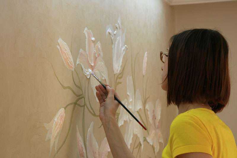 Покраска стен: 110 фото и видео описание как выбрать и правильно применять краску