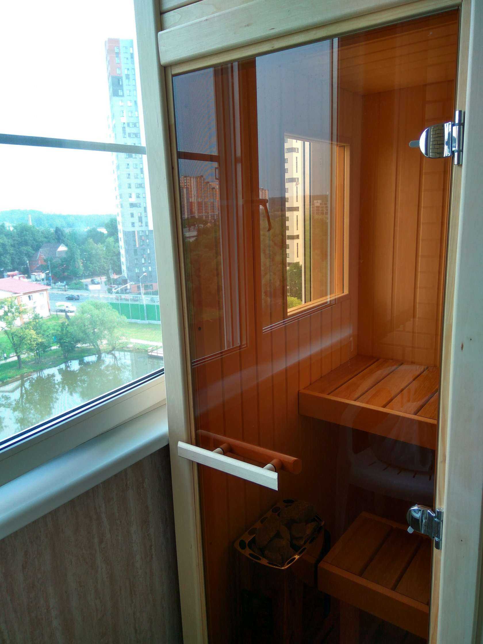 Сауна на балконе или лоджии в квартире: баня, парилка своими руками