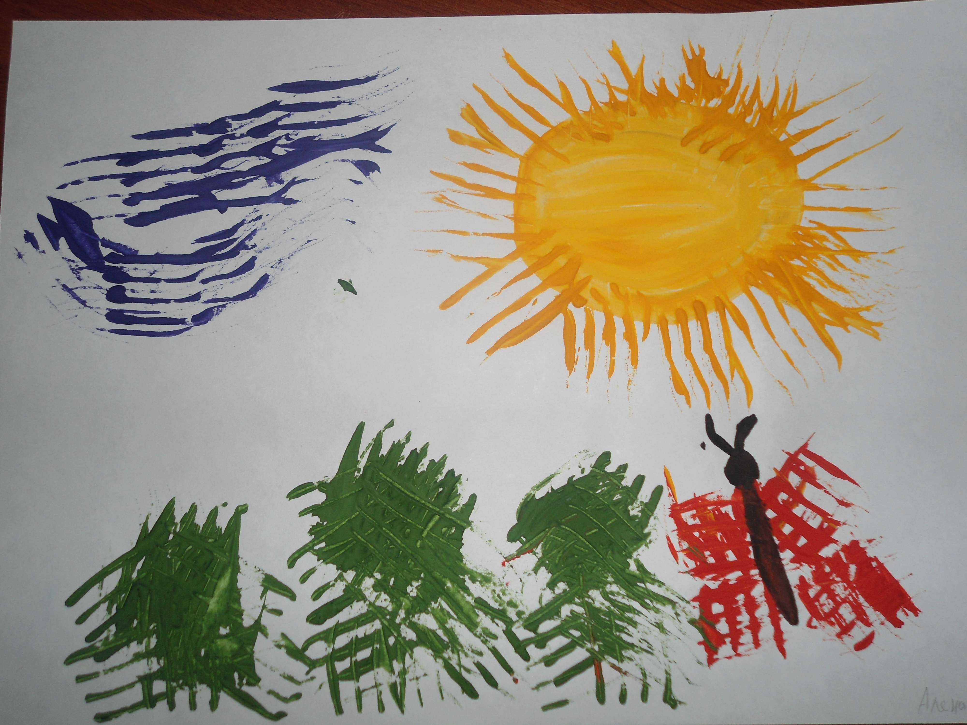 Рисование пальчиками и ладошками с детьми 1-3 лет - свежие идеи