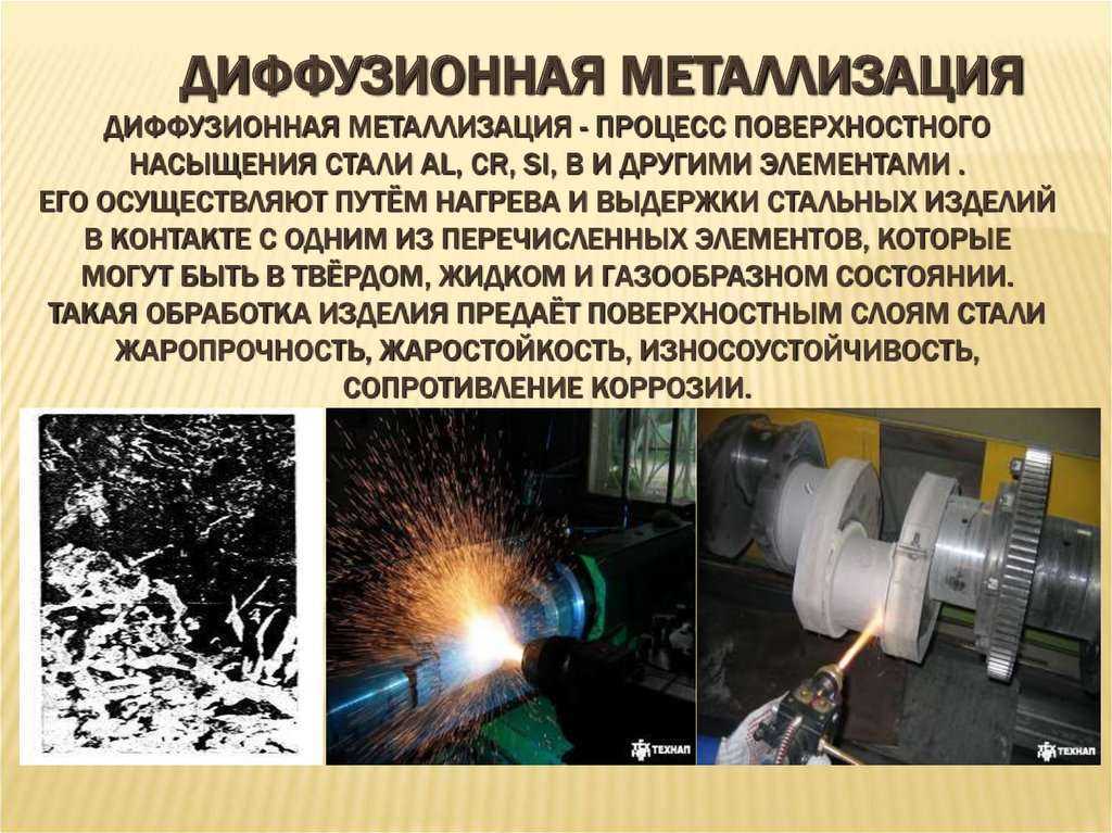 Диффузионная металлизация процесс проведения