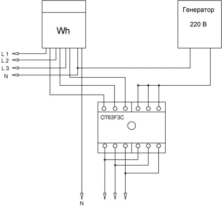 Реверсивный рубильник (переключатель) -электрощиты. сборка и проектирование