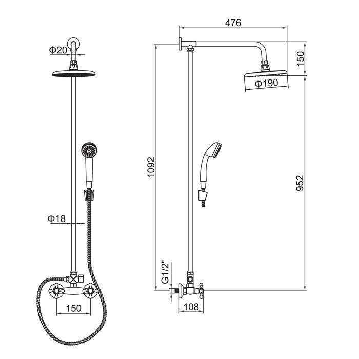 Какой должна быть высота смесителя в душе от поддона: от чего зависит высота установки смесителя от поддона