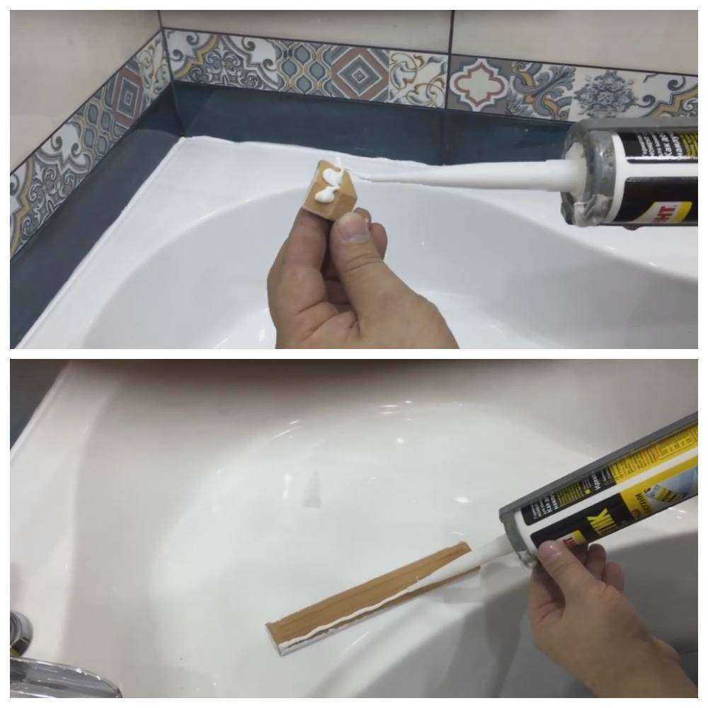 Как правильно приклеить плинтус на ванну, правила работы
