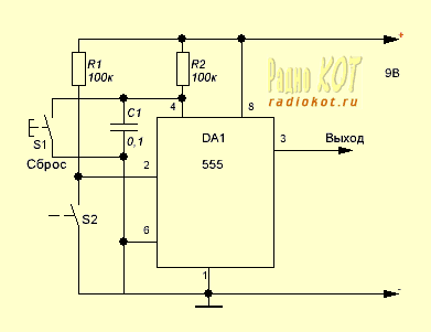 Использование вывода 5 таймера ne555 — меандр — занимательная электроника