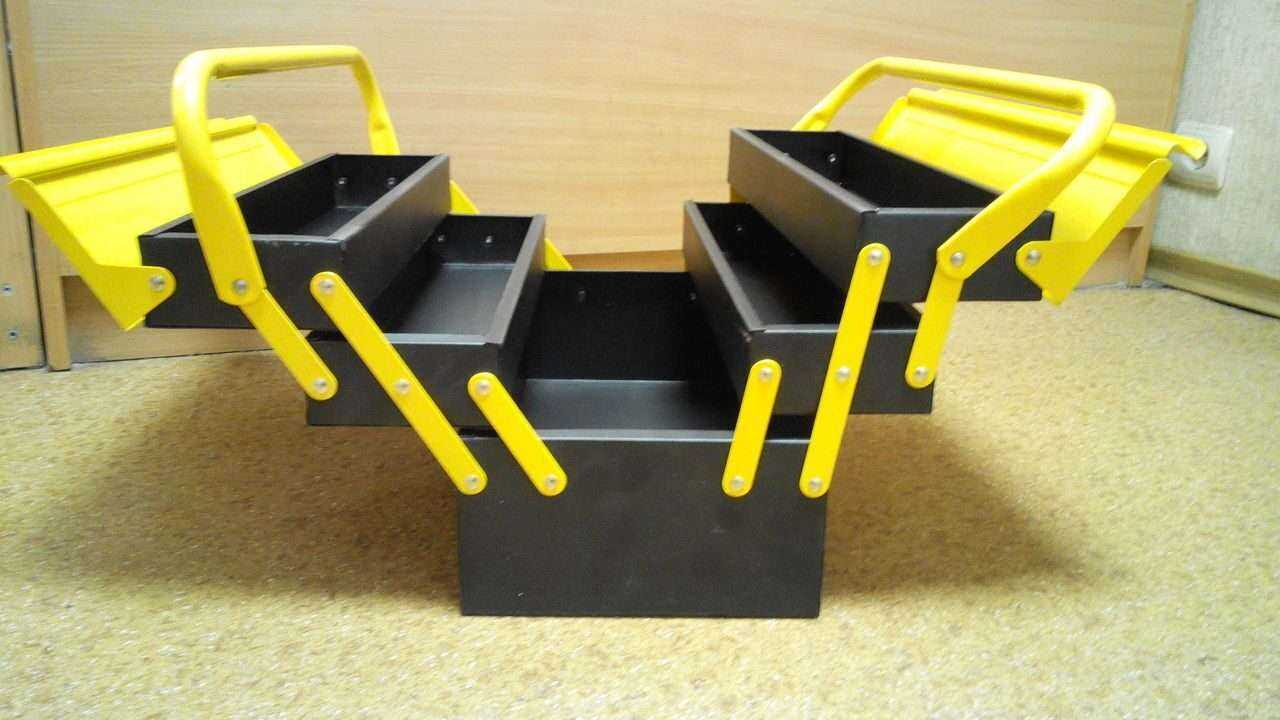 Ящик под инструменты, сделанный своими руками из дерева или фанеры